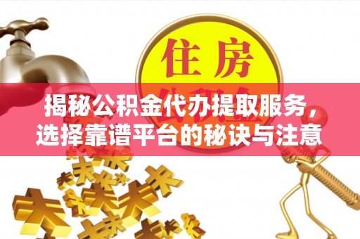 武侯揭秘公积金代办提取服务，选择靠谱平台的秘诀与注意事项
