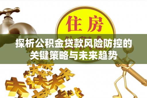 武侯探析公积金贷款风险防控的关键策略与未来趋势