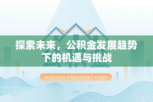 武侯探索未来，公积金发展趋势下的机遇与挑战