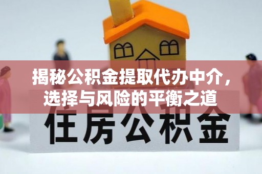 武侯揭秘公积金提取代办中介，选择与风险的平衡之道