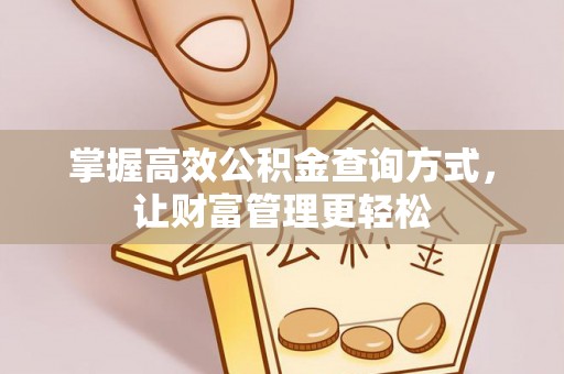 武侯掌握高效公积金查询方式，让财富管理更轻松