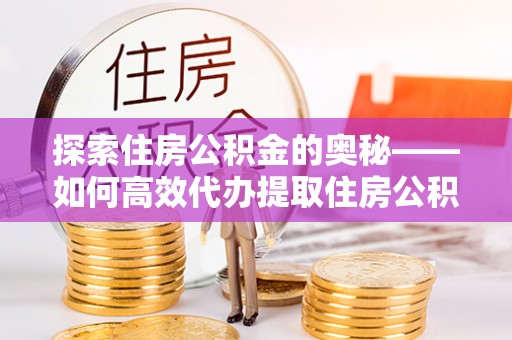 武侯探索住房公积金的奥秘——如何高效代办提取住房公积金