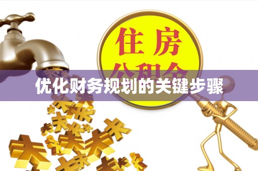 武侯优化财务规划的关键步骤