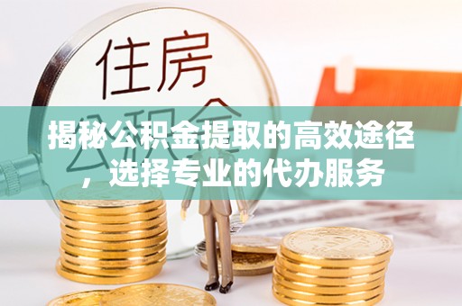 武侯揭秘公积金提取的高效途径，选择专业的代办服务