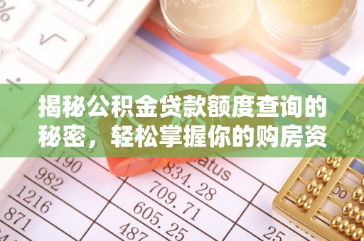 武侯揭秘公积金贷款额度查询的秘密，轻松掌握你的购房资金