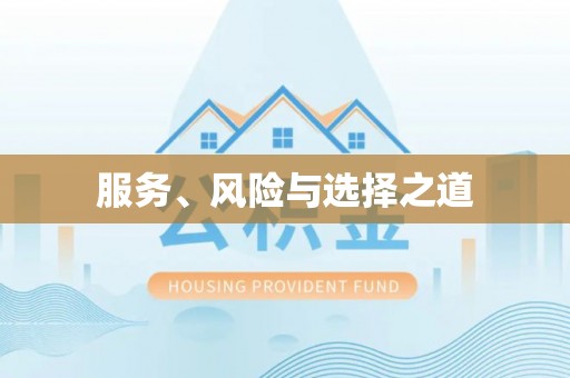 武侯服务、风险与选择之道