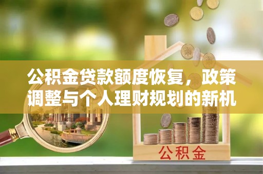 武侯公积金贷款额度恢复，政策调整与个人理财规划的新机遇