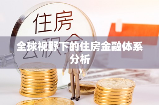 武侯全球视野下的住房金融体系分析